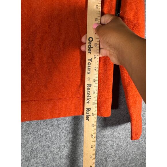 Hobbs London Sweater Women XS Orange Long Sleeve‎ Cashmere Wool Blend Old Money - Picture 7 of 10
